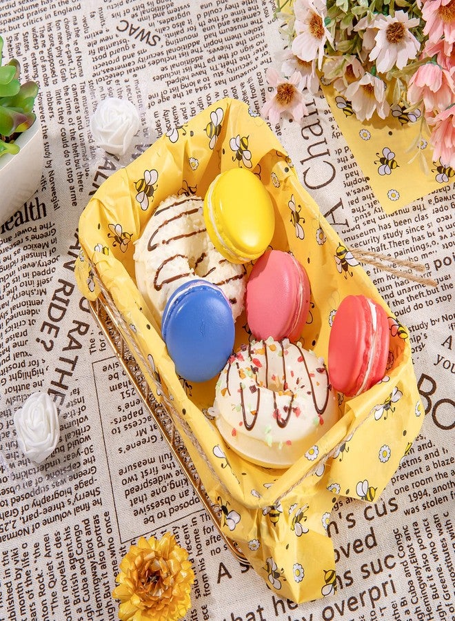 Whaline 100 Sheet Summer Bee Tissue Paper Cute Honeybee Daisy Gift Wrapping Paper 13.8 x 19.7 Inch Yellow Bee Flower Packing Tissue for Birthday Baby Shower Wedding Holiday Craft Gift Decor - Image 5